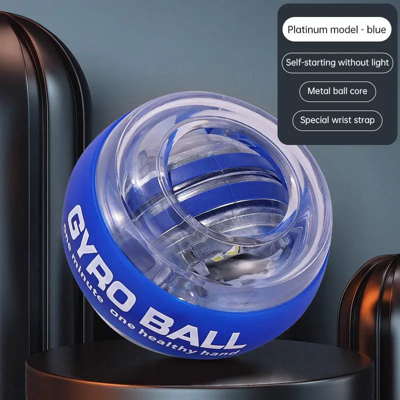 Auto-Counter Gyro Ball, a wrist exerciser with LED. Also named Wrist Power Gyro Ball, it builds arm strength for workouts. - Memoriex 