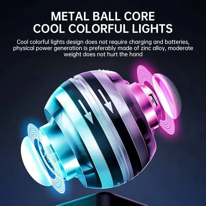 Auto-Counter Gyro Ball, a wrist exerciser with LED. Also named Wrist Power Gyro Ball, it builds arm strength for workouts. - Memoriex 