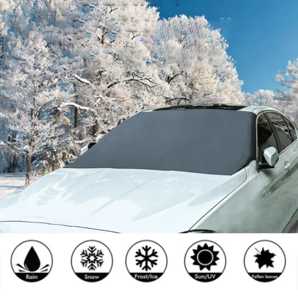 Automobile Magnetic Sunshade Cover Car Windshield Snow Sun Shade Waterproof Protector Cover Car Front Windscreen Cover - Memoriex 