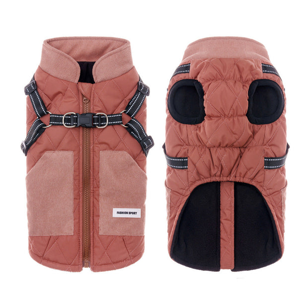 Autumn And Winter Pet Clothes Small Dog Waterproof Thickened Warm - Memoriex 