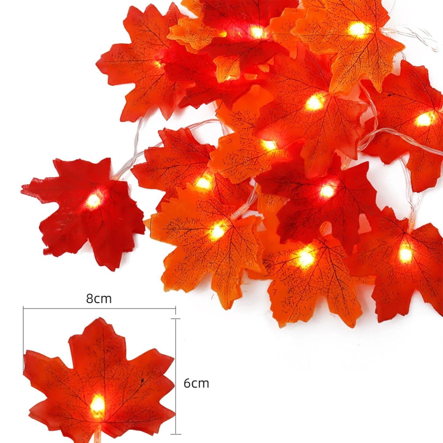 Autumn Maple Leaf Lights Outdoor Halloween Christmas Decoration-1