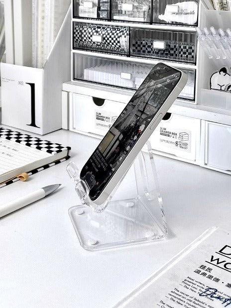 Acrylic phone stand office desk accessories desktop display mobile stand counter phone display