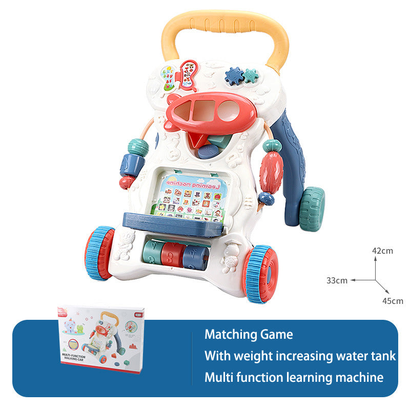 Baby Hand Push Toddler Toys Children's Music Glide Baby Anti-Rollover Multifunctional Walker - Memoriex 