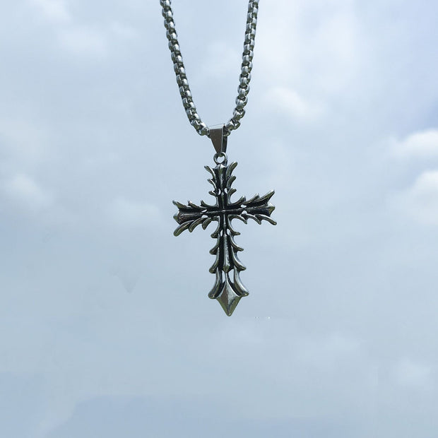 New Hip-Hop Accessories Sweater Chain Military Titanium Steel Necklace Men's Jewelry - Memoriex