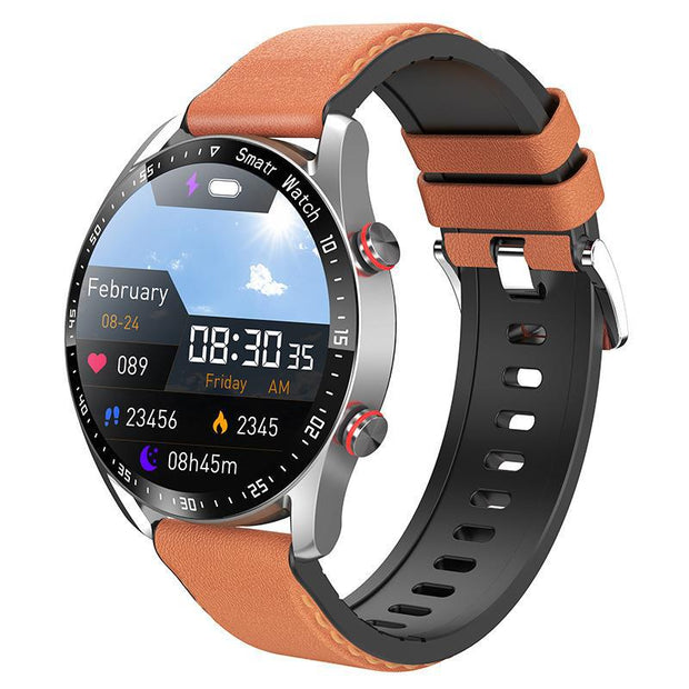 HW20 Smart Watch ECG+PPG Business Stainless Steel Strap 1.46 Large Screen Bluetooth Call Smart Watch - Memoriex