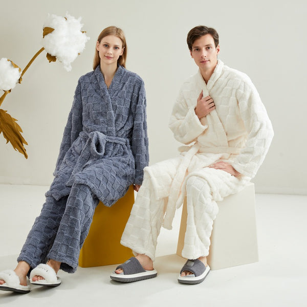 Matching Couples Coral Fleece Pyjama Set, Soft Fluffy Loungewear for...