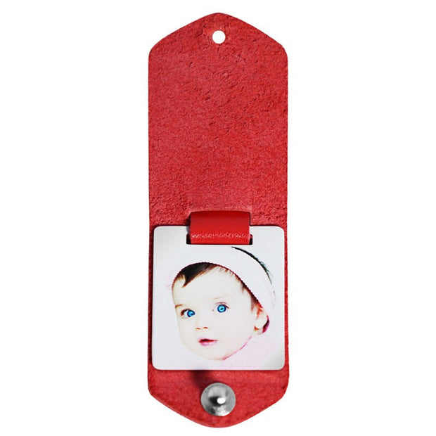 Personalised Baby Birth Keyring | Leather & Steel Keepsake | Unique New Parents Gift | Memoriex - Memoriex