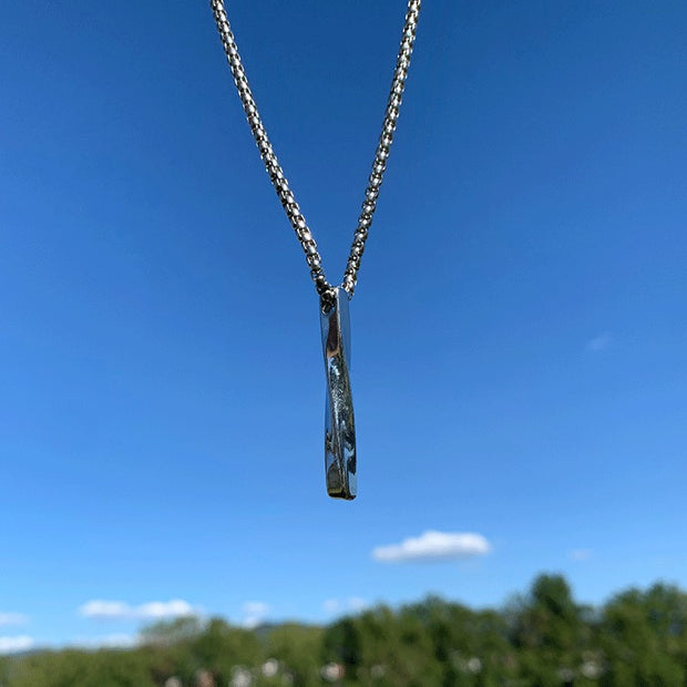 New Hip-Hop Accessories Sweater Chain Military Titanium Steel Necklace Men's Jewelry - Memoriex