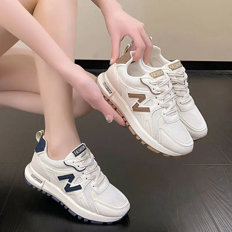 Sports Shoes for Women Spring New Super Hot Versatile Anti slip Casual Women's Shoes Soft Sole Running Little White Shoes - Memoriex 