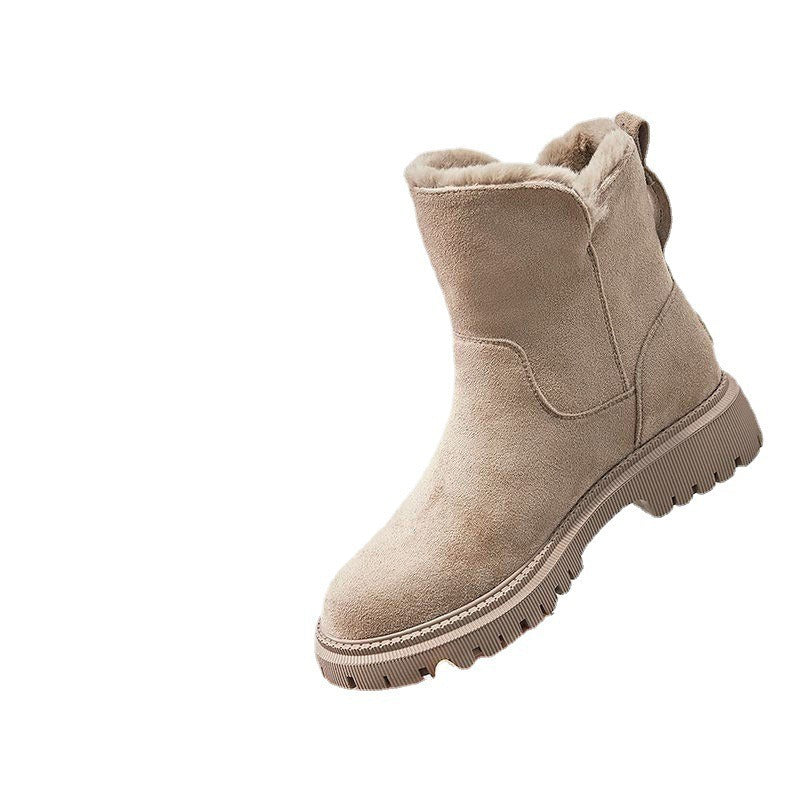 Women's snow boots winter cashmere women's shoes Warm boots cotton shoes women's boots - Memoriex 