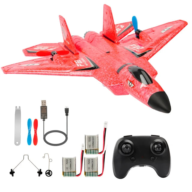 RC Flugzeug F22 raptor Hubschrauber Fernbedienung flugzeug 2,4G Flugzeug Fernbedienung EPP Schaum flugzeug Kinder spielzeug - Memoriex 