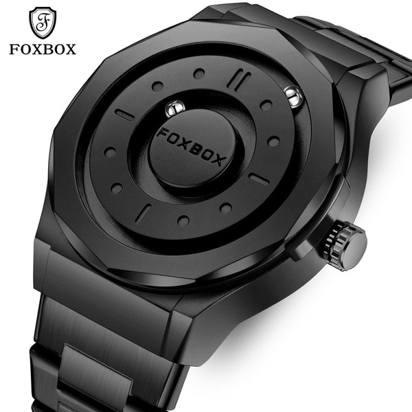 Men's Magnetic Ball Watch, Futuristic Concept Quartz Watch with...