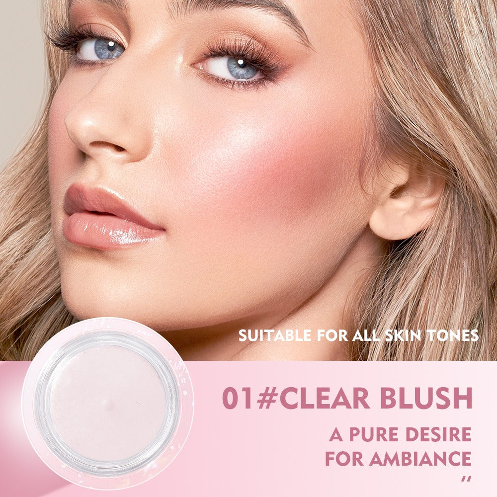 Pudaier temperature-changing blush transparent color-changing gel highlight blush cream natural nude makeup rouge blush - Memoriex 