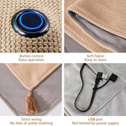 Versatile Women's Portable Heated Shawls: Combining Soft Zipper and USB Heating Technology for Cozy Warmth - Memoriex