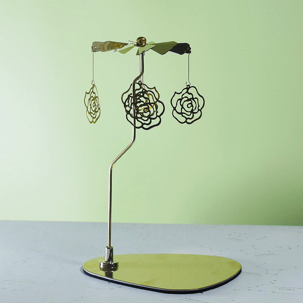 Heat-Powered Carousel Candle Spinner Holder, Rotating Taper Candle...