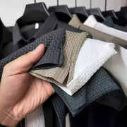 Flip collar T-shirt for men's short sleeved business casual T-shirt for men's Polo shirt - Memoriex