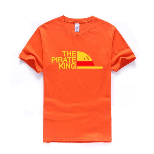 One Piece T Shirt Men The Pirate King T Shirt Mens Luffy Tshirt Summer Tees Japanese Anime Cotton Short Sleeve - Memoriex