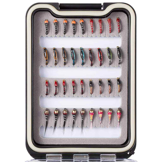 36 Pcs Fly Fishing Nymphs Kit with Waterproof Box-0