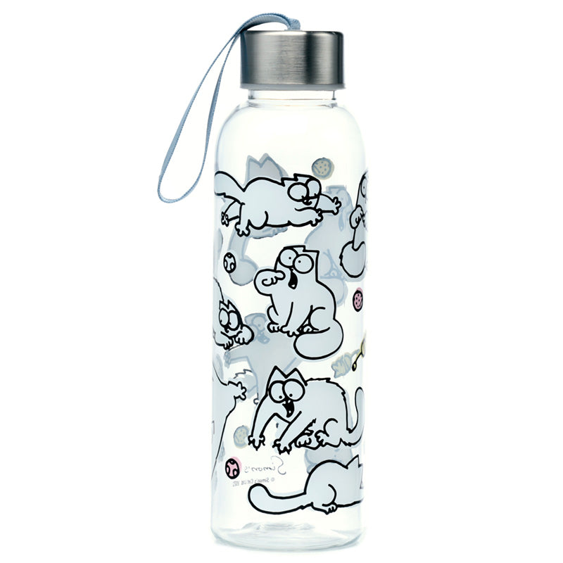 Reusable Simon's Cat 2021 500ml Water Bottle with Metallic Lid BOT165-0