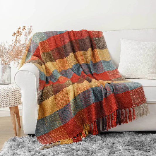 Vintage Plaid Throw-0