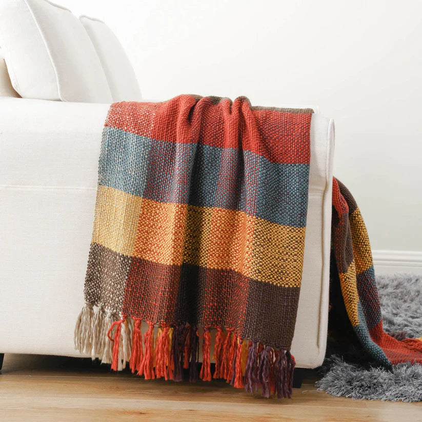 Vintage Plaid Throw-4