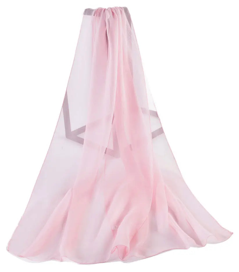 Baby Pink - Plain Chiffon-4