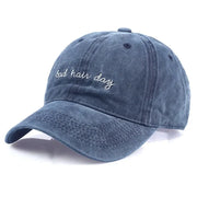 Bad Hair Day Cap Washed Baseball Cap Women Men Hat Cap Casual Snapback Letter Dad Hat Summer Cotton Adjustable Bone Male - Memoriex 