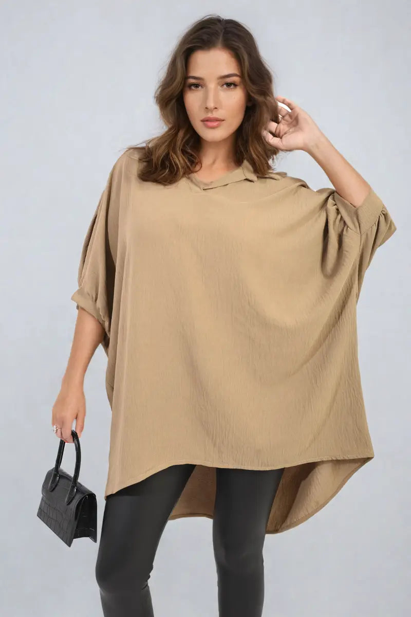 Balloon Sleeve Oversized Top - Memoriex 