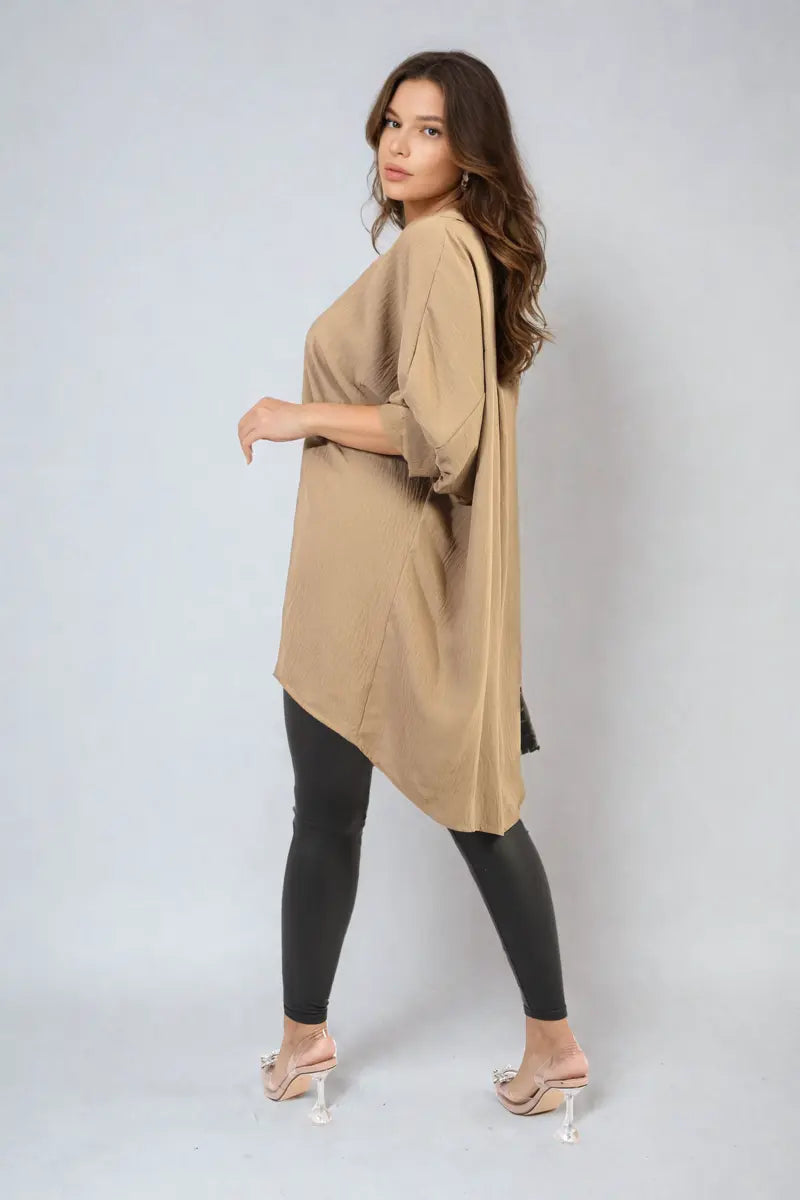 Balloon Sleeve Oversized Top - Memoriex 