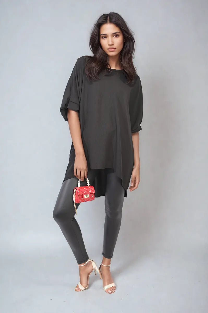 Balloon Sleeve Oversized Top - Memoriex 