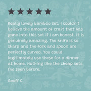 Bamboo Cutlery Set (Red Bag)-4