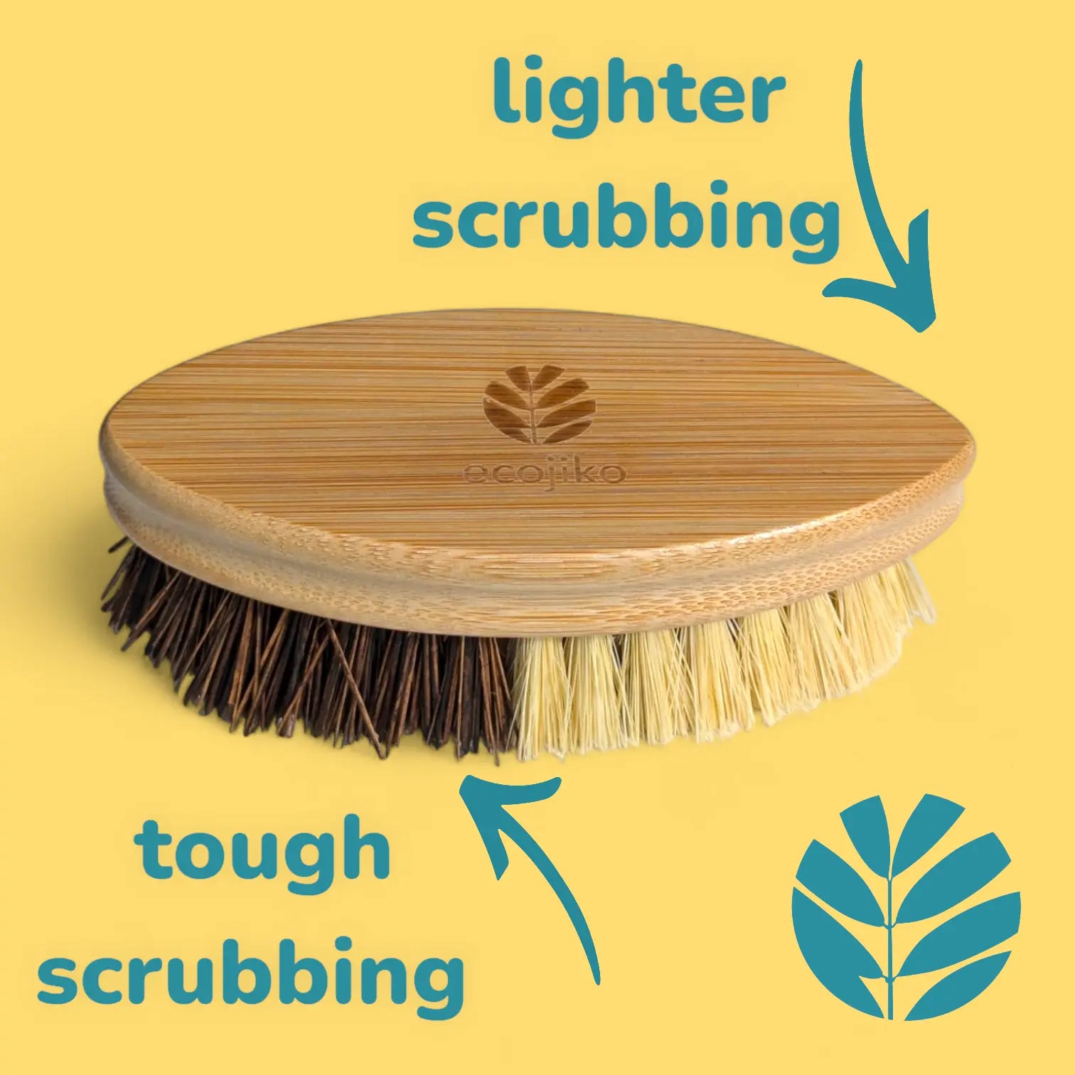 Bamboo Floor Brush | General Hard and Soft Plastic Free Cleaning Brush-2