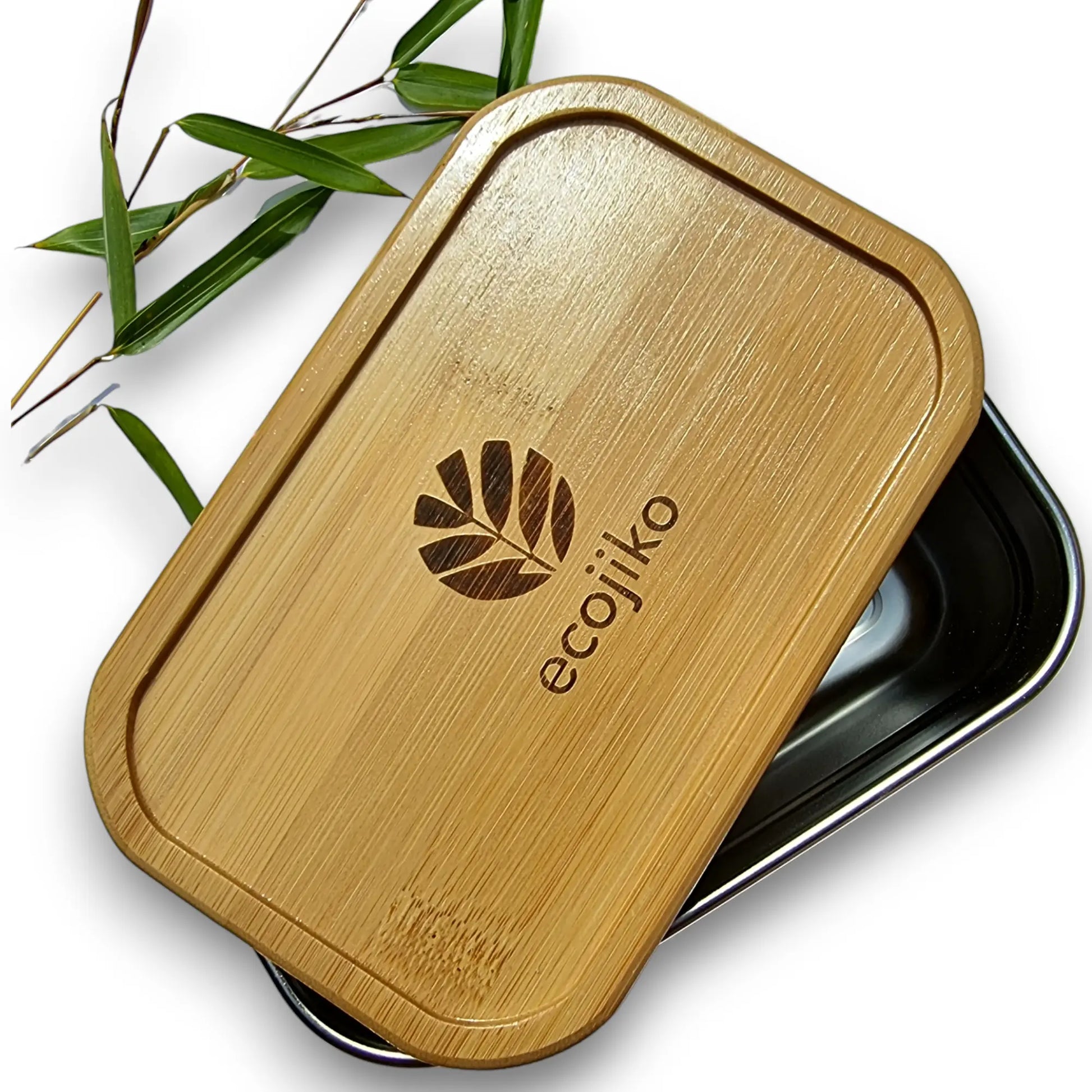 Bamboo & Stainless Steel Lunch Box | Reusable Sustainable Snack, Picnic, Lunch Box-0