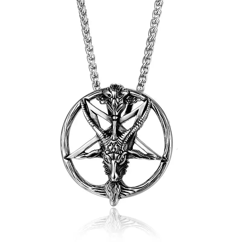 Baphomet Stainless Steel Necklace-0