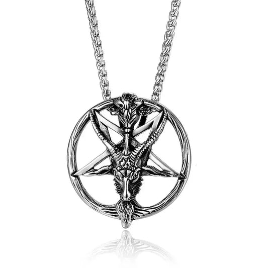 Baphomet Stainless Steel Necklace-0