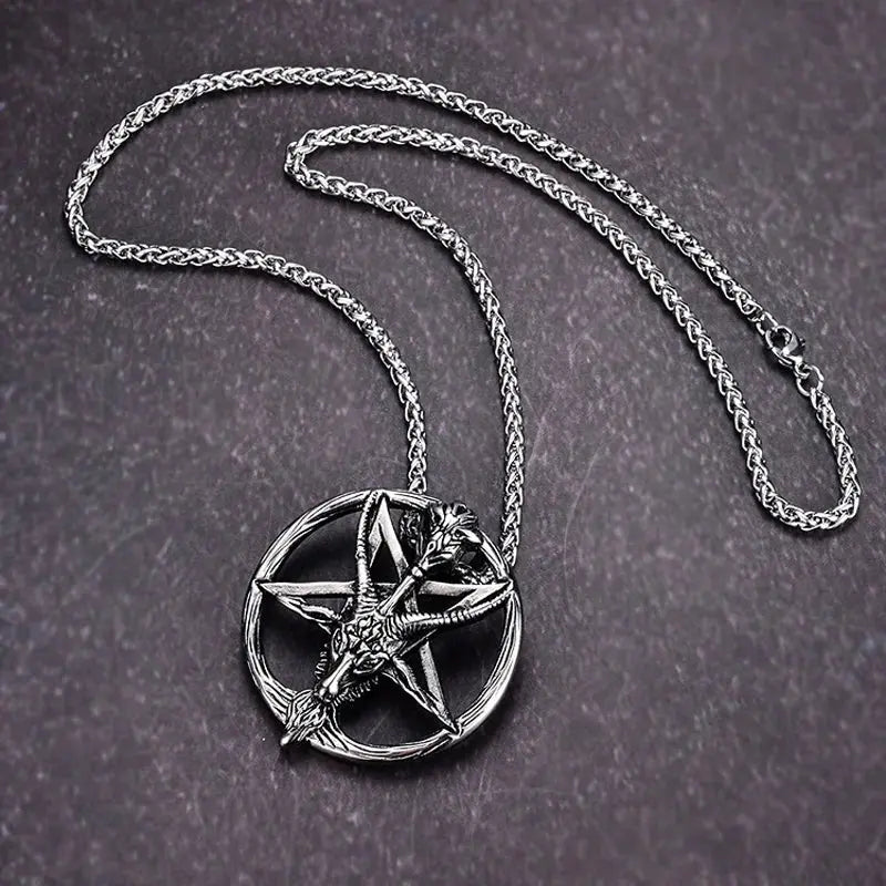 Baphomet Stainless Steel Necklace-2