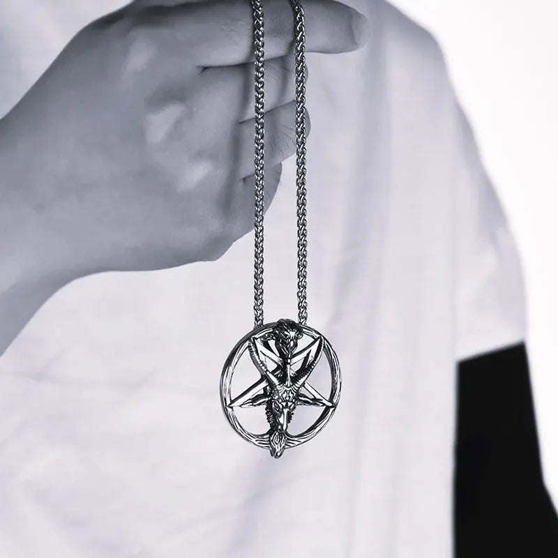 Baphomet Stainless Steel Necklace-4