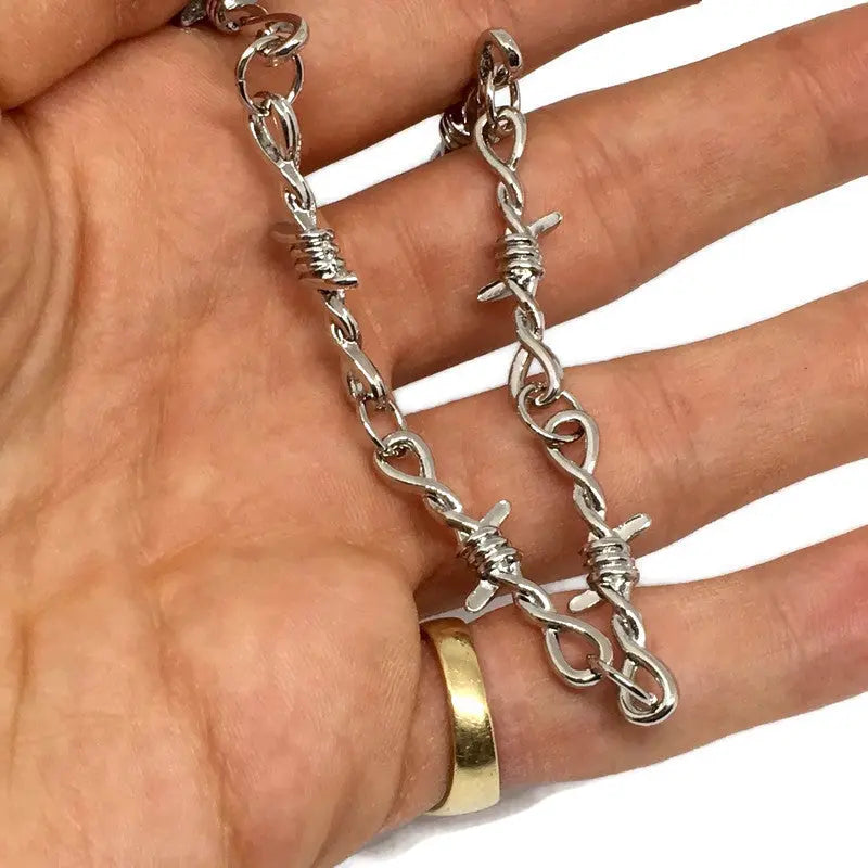 Barbed Wire Link Bracelet-3