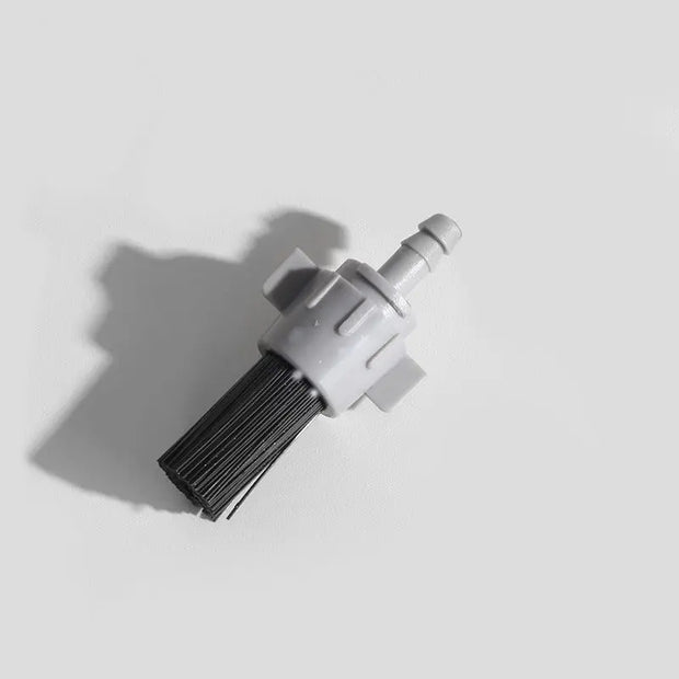 Barista tool: long - handle cleaning brush for coffee machine steam, with replaceable head to remove brew head dirt - Memoriex