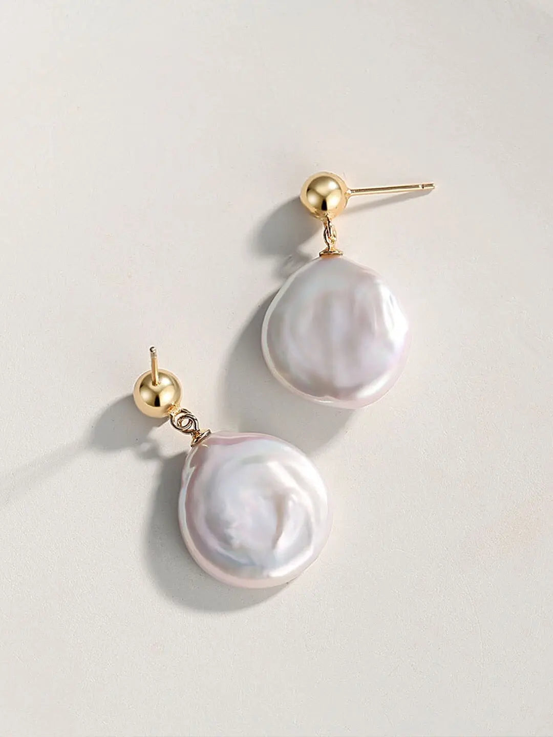 Baroque Pearl Chunky Irregular Drop Earrings-0