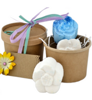 Bath Bomb Gift Box, Two Essential Oil Bath Bombs in a Gift Box - Vegan - SLS Free - Cruelty Free - Plastic Free - Memoriex 