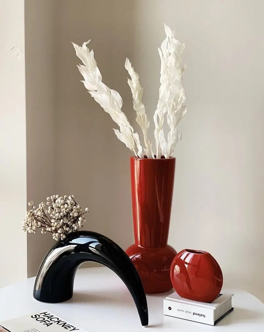 Bauhaus Style Ceramic Art Deco Vase-0