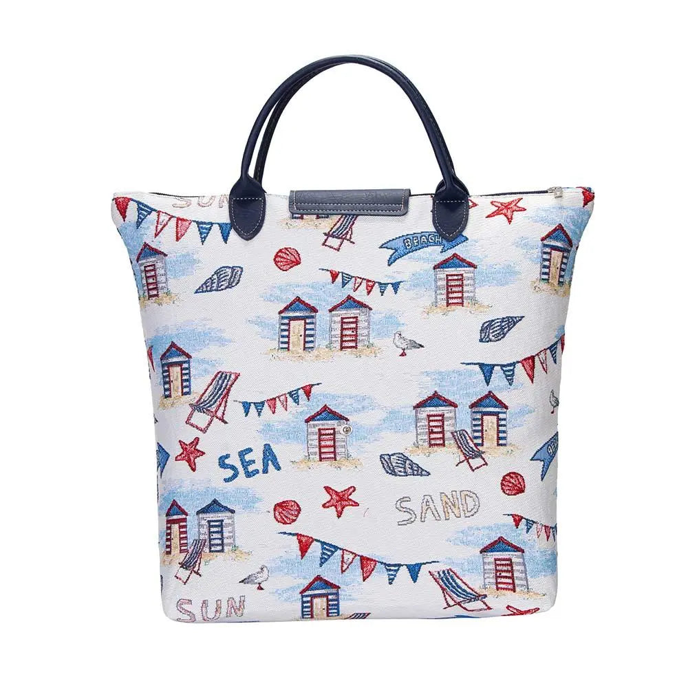 Beach Hut - Foldaway Bag-1