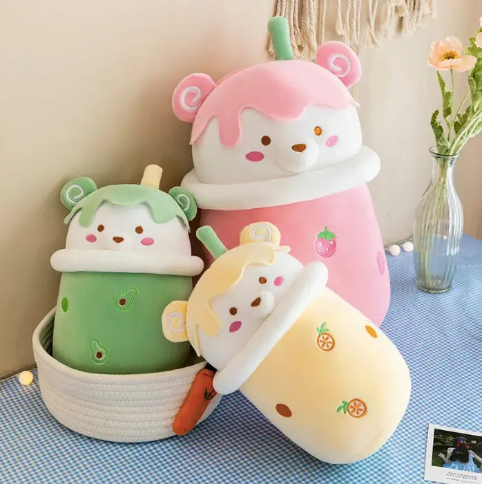 Bear Boba Bubble Tea Plushies-0