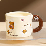 Bear Large Capacity Straw Mug With Lid - Memoriex 