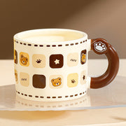 Bear Large Capacity Straw Mug With Lid - Memoriex 