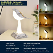 Bedroom Bedside Bird Square Night Light Charging Touch - Memoriex 