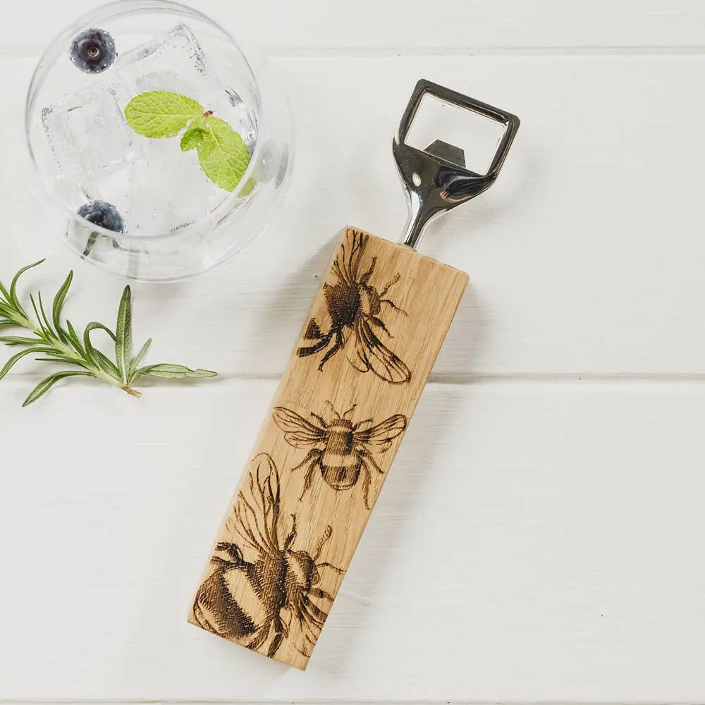 Bee Oak Bottle Opener-1