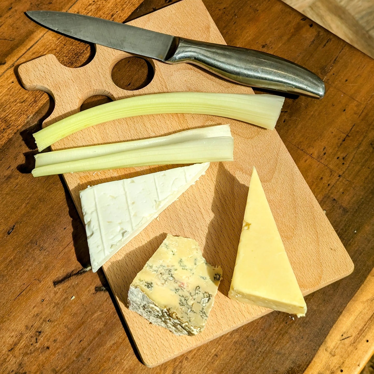 Beech Wood Cheese Board | Sustainable Wood Cheese Charcuterie Board, Chopping Board-3