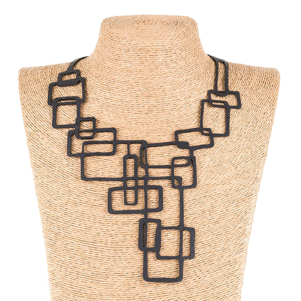 Belinda Statement Rubber Necklace-0